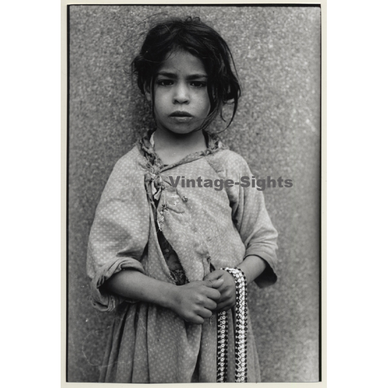 Jerri Bram (1942): Intense Portrait Of Afghan Street Girl (Vintage Photo ~1970s)