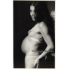 Jerri Bram (1942): Profil Of Semi Nude Pregnant Woman / Eyes (Vintage Photo ~1970s)