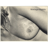 Jerri Bram (1942): Nude Womans' Breast Covered In Sand (Vintage Photo ~1970s)