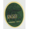 Kingsley Hotel - London W.C.1 / Great Britain (Vintage Luggage Label)