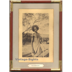 Sudan / Africa: Portrait Of Tribal Warrior / Ethnic (Vintage Photo ~1920s/1930s)