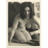 Nude Brunette Beauty Kneeling / Boobs (Vintage Photo GDR ~1960s/1970s)