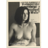 Nude Brunette Beauty Sitting / Karl Marx (Vintage Photo GDR ~1960s/1970s)