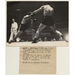 Boxing: Marcel Cerdan vs. Giovanni Manca (Vintage Press Photo 21.1.1948)
