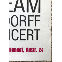 Albert Mangelsdorff - Folk Mond & Flower Dream (Vintage Concert Poster 1960s)