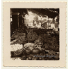 Saigon / Vietnam: Fruits & Vegetables At Local Market (Vintage Photo ~1930s/1940s)