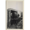 Dixmude: Le Roi & La Reine Visitent Une Cuisine Au Front WW1 (Vintage Photo 1917)
