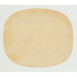 Hotel Stuttgarter Hof - Hamburg / Germany (Vintage Luggage Label)