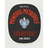Hotel Monopol-Metropole - Frankfurt a. M. / Germany (Vintage Luggage Label)