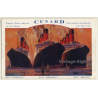 Cunard: R.M.S. Mauretania - Berengaria - Aquitania (Vintage PC 1920s)