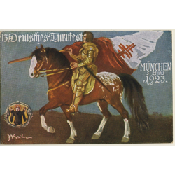 München: 13. Deutsches Turnfest 1923 / Ritter (Vintage PC)