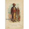 P. Belloguet: Saïd Bargash - Sultan De Zanzibar / Ethnic (Vintage Chromolithography 1891)