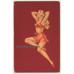 Blonde Pin-up Girl / Risqué - Erotica (Vintage PC 1953)
