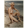 Shorthaired Blonde Nude On Baltic Sea Beach (Vintage Photo GDR ~1980s)