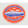 Hotel Graf Zeppelin - Echterdingen Bei Stuttgart / Germany (Vintage Luggage Label)