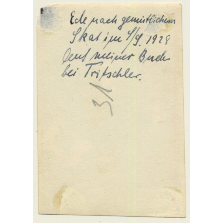 Mitglied Einer Studentenverbindung - Burschenschaft  (Vintage Photo 1928)