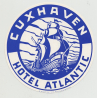 Hotel Atlantic - Cuxhaven / Germany (Vintage Luggage Label)