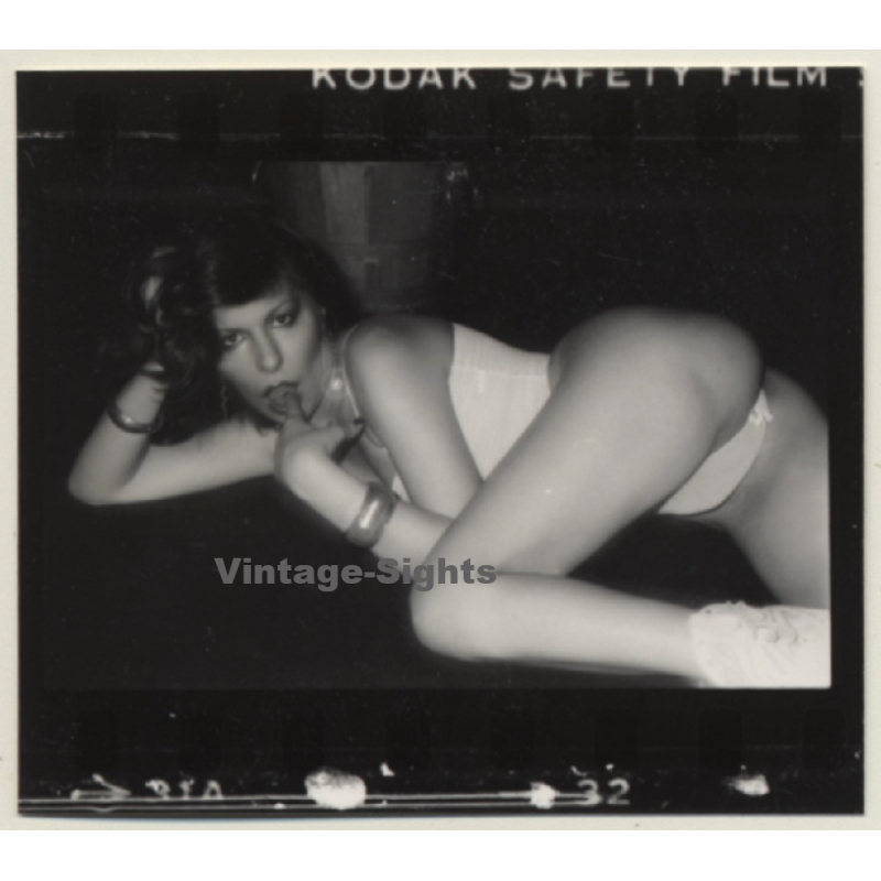 Semi Nude Transsexual Strip Dancer*11 (Vintage Contact Sheet Photo 1980s)