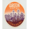 Carlton Hotel - Nürnberg / Germany (Vintage Luggage Label)