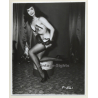 Irving Klaw: Bettie Page With Clown Doll P-561 / Pin-Up - BDSM (Vintage Photo USA)