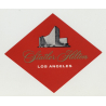 Statler Hilton Hotel Los Angeles (Vintage Luggage Label)