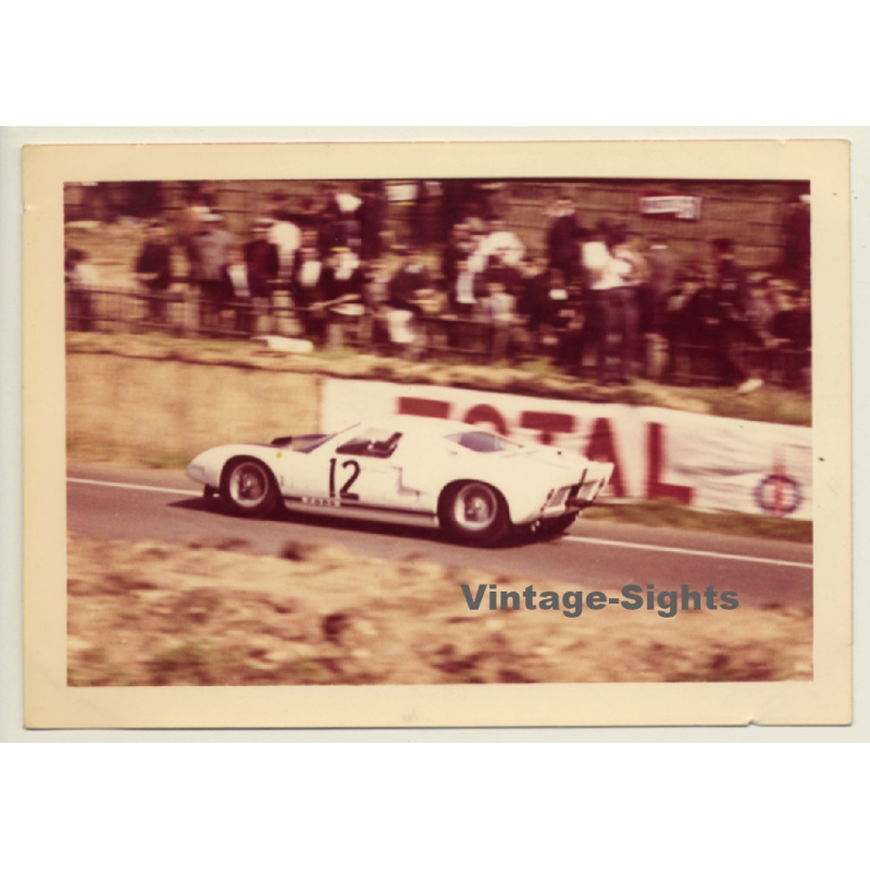 Le Mans 1964: N°12 Ford GT40 Mk.I / Attwood - Schlesser (Vintage Photo)
