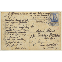 St.Ghislain: Presentation Of Iron Cross 2.Class By Major Schmölder*2 WW1 (Vintage RPPC 1914)