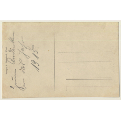 C. Unverdroß / WW1: Portrait Of Unknown German Soldier (Vintage RPPC ~1915)