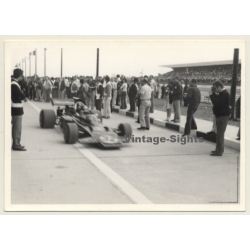 Nivelles-Baulers GP Formula 1: N°32 Emerson Fittipaldi In Pit Lane - Lotus Ford (Vintage Photo 1972)