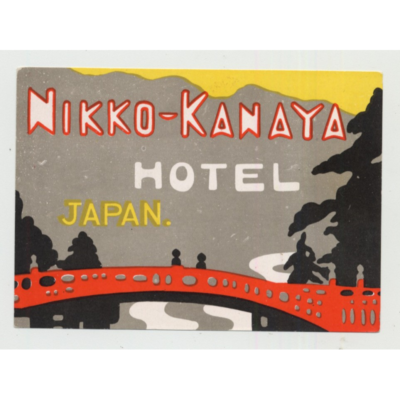 Nikko-Kanaya Hotel / Japan (Vintage Luggage Label)