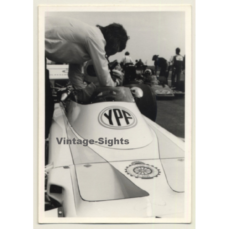 Nivelles-Baulers GP Formula 1: Brabham Ford At Start - Carlos Reutemann? (Vintage Photo 1972)