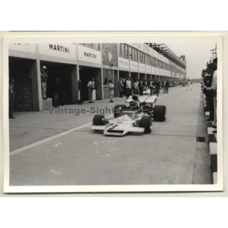 Nivelles-Baulers GP Formula 1: N°23 Jean-Pierre Beltoise In Pit Lane - BRM (Vintage Photo 1972)