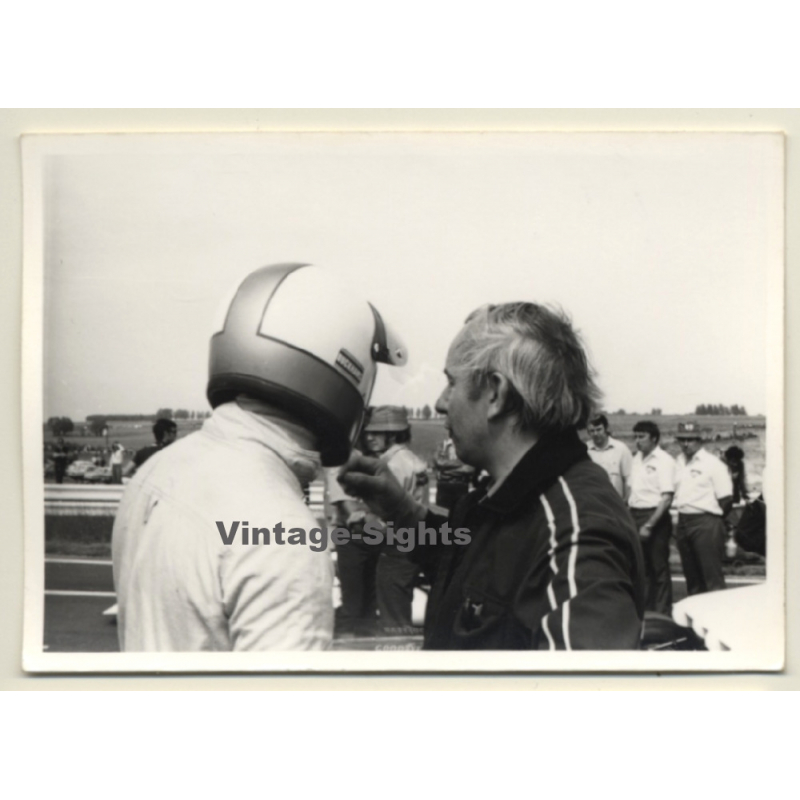 Nivelles-Baulers GP Formula 1: N°33 Dave Walker Getting Instructions (Vintage Photo 1972)