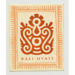 Bali Hyatt - Bali / Indonesia (Vintage Self Adhesive Luggage Label)