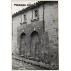 Mallorca Impressions: Village House Facade / Traditional Doors (Vintage Photo  ~1960s)