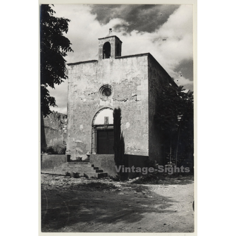 Mallorca Impressions: Village Church / Thuja (Vintage Photo  ~1960s)