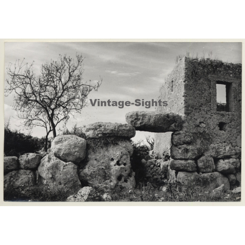 Mallorca Impressions: Detail Of Old Stone Finca / Marès (Vintage Photo  ~1960s)