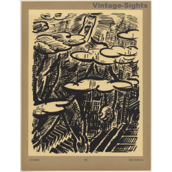 Frans Masereel: L'Homme / Der Mensch (Vintage Art Print 1947)