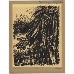 Frans Masereel: Le Mendiant / Der Bettler (Vintage Art Print 1947)