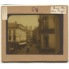 Bruxelles: Rue De La Fourche / Cathédrale St.Michel Et Gudule (Vintage Glass Dia Positive 1910s)