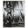 Irving Klaw: Bettie Page Dancing With Curtain P-522 / Pin-Up - BDSM (Vintage Photo USA)