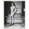Irving Klaw: Beautiful Bettie Page In White Lingerie 5098 / Pin-Up - BDSM (Vintage Photo USA)