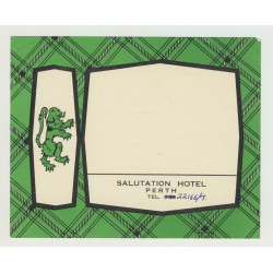 Salutation Hotel - Perth / Scotland (Vintage Luggage Label)