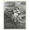 Irving Klaw: Bettie Page Spanking Maid Outdoors 6091 / Pin-Up - BDSM (Vintage Photo USA)