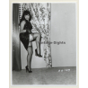 Irving Klaw: Bettie Page In Black Dress Showing Leg HH-149 / Pin-Up - BDSM (Vintage Photo USA)