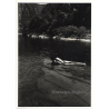Jerri Bram (1942): Nude Man Lying On Rock In River / Gay INT (Vintage Photo ~1970s)