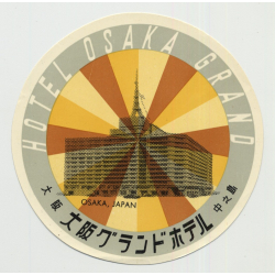 Hotel Osaka Grand - Osaka / Japan (Vintage Luggage Label)
