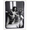 Jerri Bram (1942): Nude Study Of Natural Pregnant Female / Tulips (Vintage Photo ~1970s/1980s)