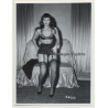 Irving Klaw: Pretty Bettie Page In Black Lingerie 2626 / Pin-Up - BDSM (Vintage Photo USA)