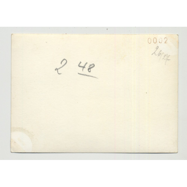 3 Crispy Topless Guys In Rowing Boat On Lake / Gay INT (Vintage Photo B/W 1950s)